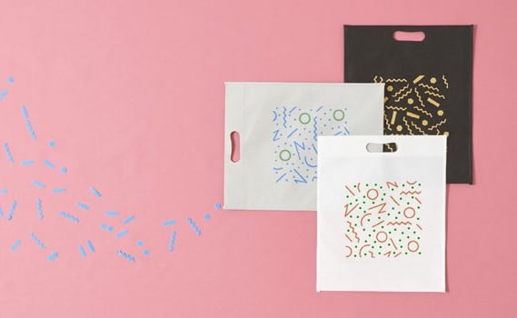 Impresión digital textil. Bolsas plastificadas Bolsas de TNT impresas