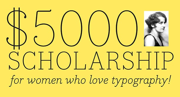 Image : TDC Beatrice Warde Scholarship. Crédit : Type Directors Club